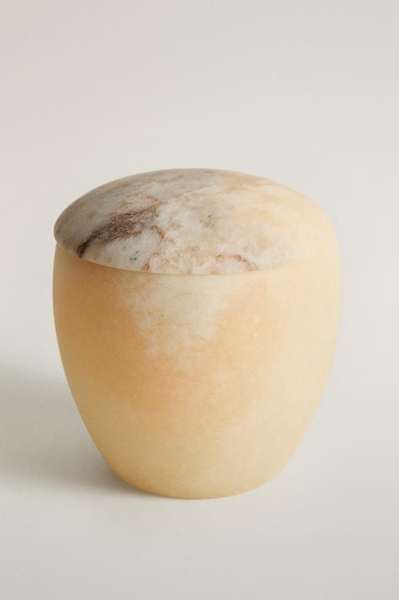 Zara ALABASTER BATHROOM ORGANIZER JAR - Beige - Image 0