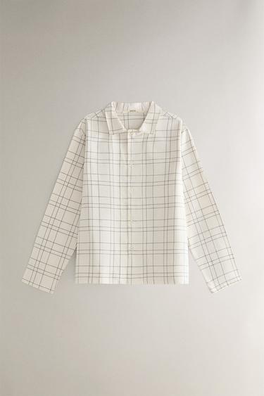 CHECK SHIRT - Ecru by Zara - Image 0