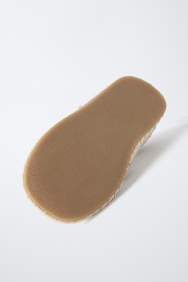 EMBROIDERED BALLET FLATS - Ecru White by Zara - Image 8