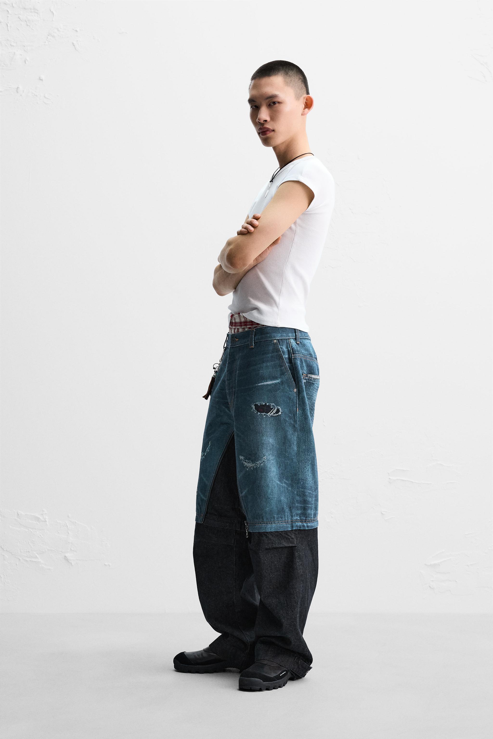 ANDERSSON BELL X ZARA DETACHABLE LAYERED JEANS - Mid-blue | ZARA ANDERSSON BELL X ZARA DETACHABLE LAYERED JEANS - Mid-blue | ZARA