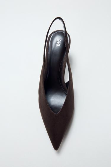 ZAPATO DESTALONADO KITTEN - Marrón de Zara