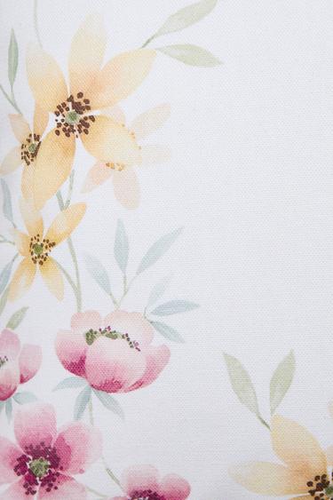 FLORAL PRINT CUSHION COVER - Oyster-white by Zara - Image 2