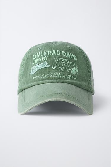 EMBROIDERED LOGO CAP - Dark green by Zara - Image 3
