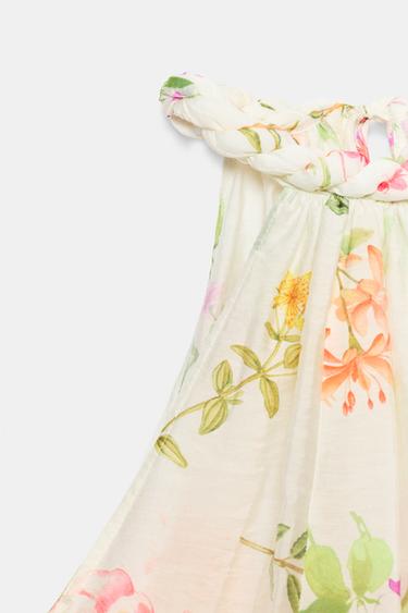 FLORAL PRINT HALTER TOP - Multicoloured by Zara - Image 8