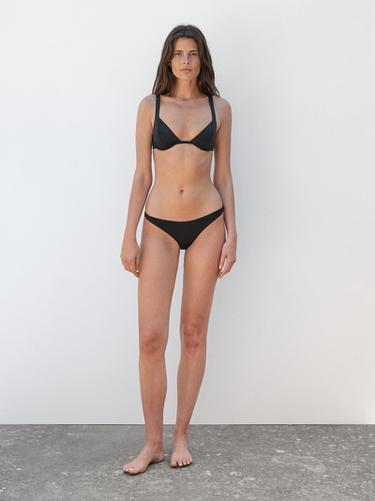 Zara Bikini top with underwire - Black - Image 0