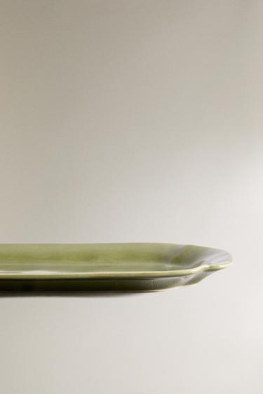 STONEWARE TRAY - Green by Zara - Image 3