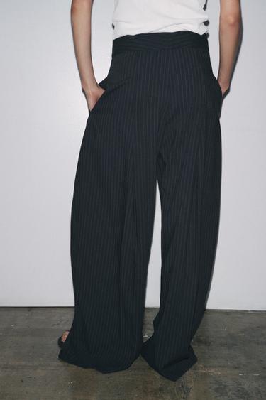 PANTALON À RAYURES TENNIS ZW COLLECTION - rayures de Zara - Image 2
