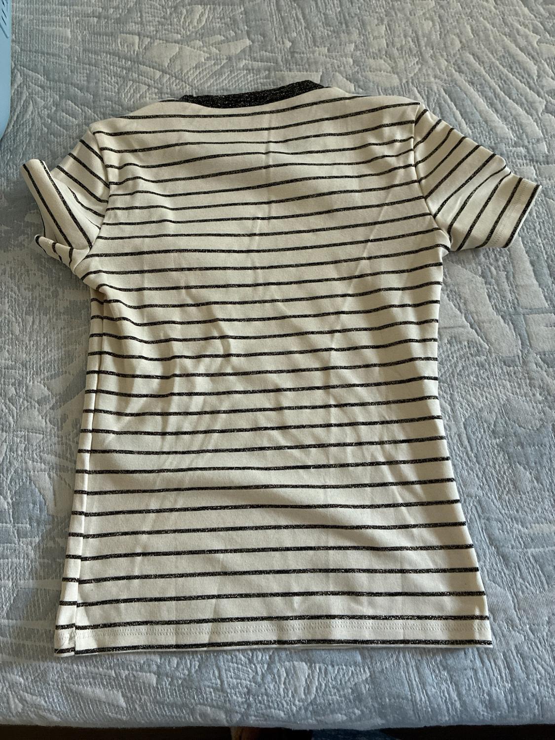 METALLIC THREAD CHUNKY KNIT T-SHIRT - Image 2