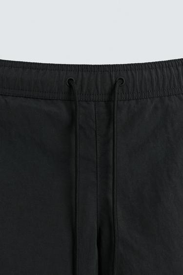 MAILLOT DE BAIN MOYEN BANDES CONTRASTÉES - Noir de Zara - Image 7