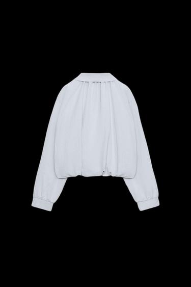 BOMBERJACKE MIT BLUSENÄRMELN - Himmelblau von Zara