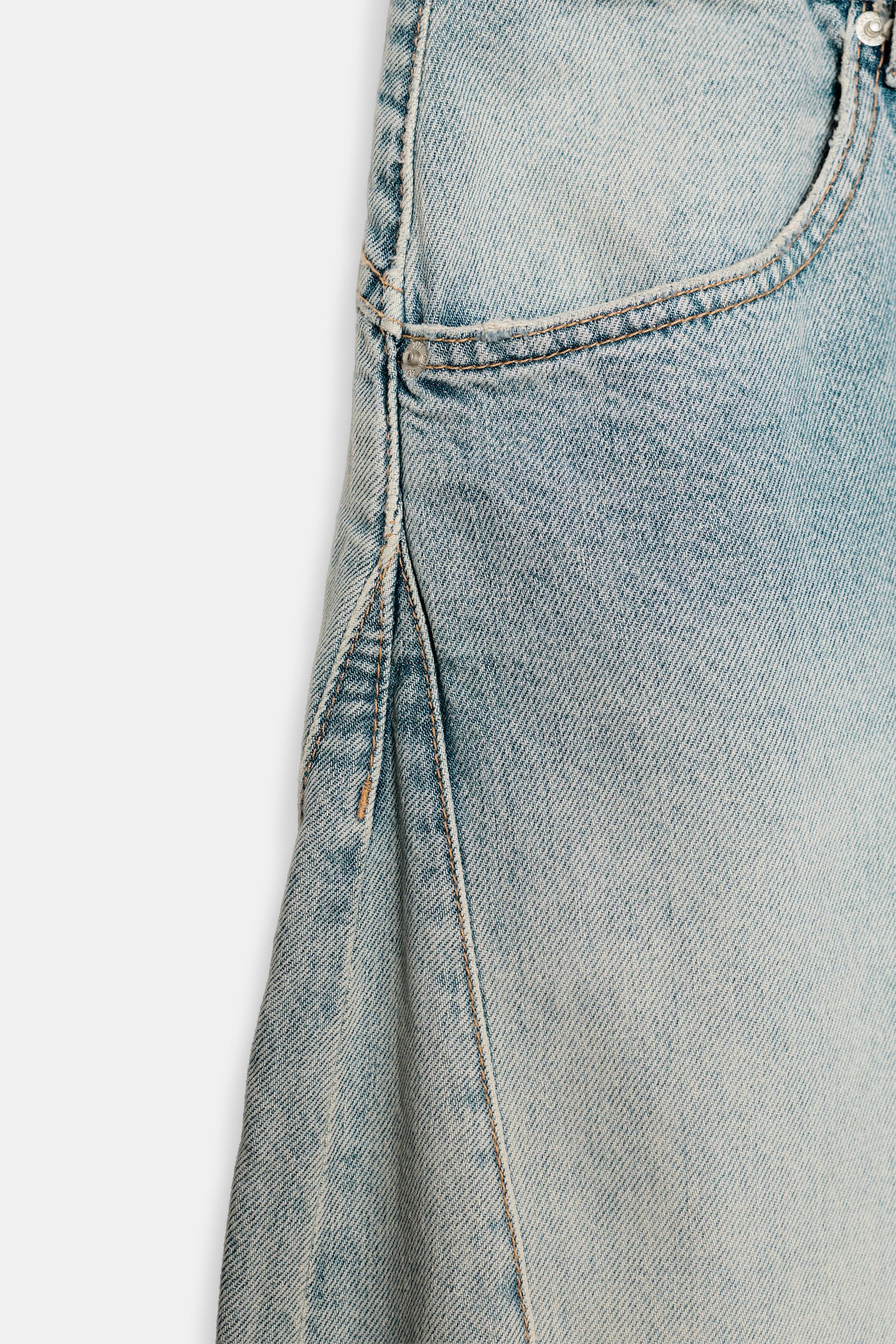 TRF MID-RISE VOLUME JEANS WITH CUFFS