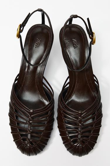 GIÀY RỌ ĐẾ XUỒNG - Màu nâu từ Zara