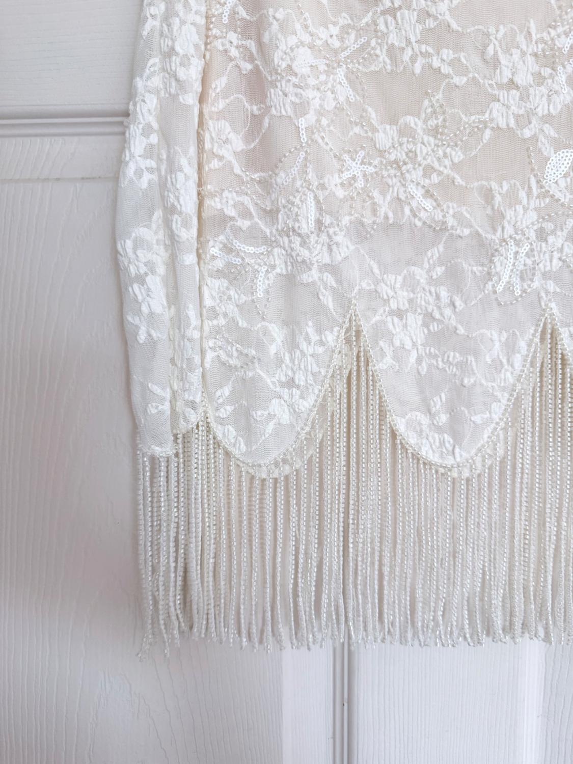 BEADED FRINGE LACE SKIRT 4344302 - Image 2