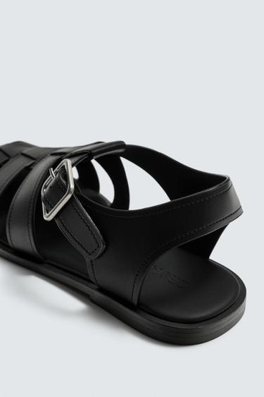 BUCKLED CAGE SANDALS - Black by Zara - Image 2
