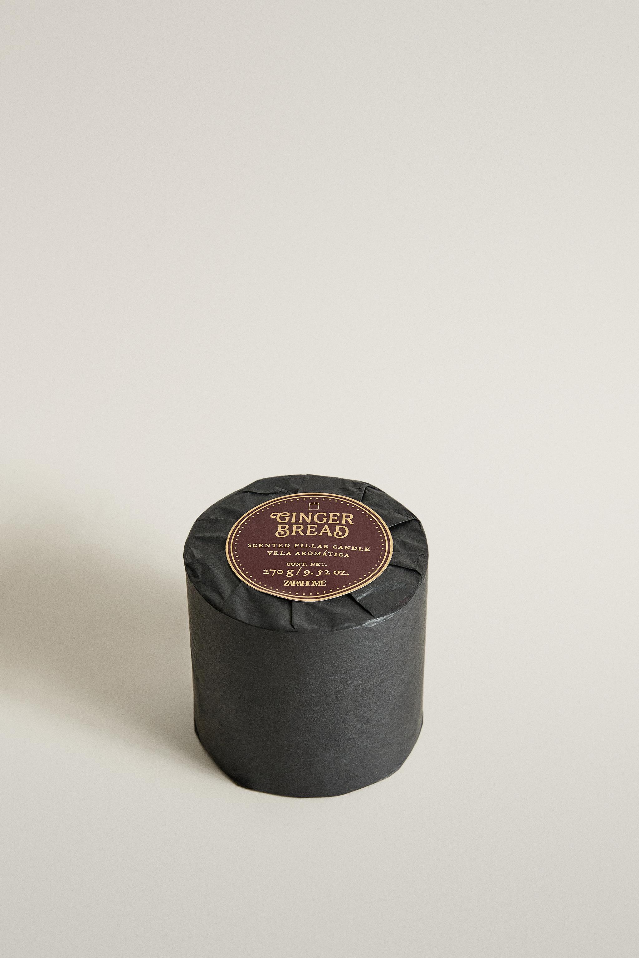 (270 G) GINGERBREAD CYLINDRICAL SCENTED CANDLE