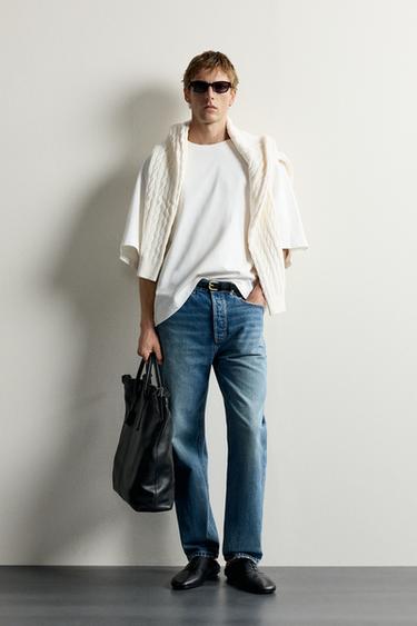 T-SHIRT RELAXED FIT MIT FLEDERMAUSÄRMELN - Weiß von Zara - Bild 0