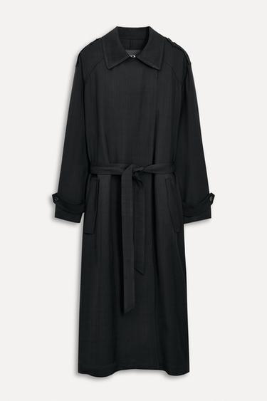 OVERSIZE TRENCH COAT 50TH ANNIVERSARY - Black by Zara
