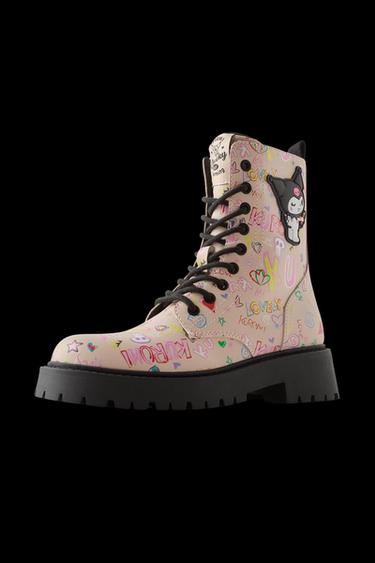 KUROMI © SANRIO ANKLE BOOTS - Pink by Zara