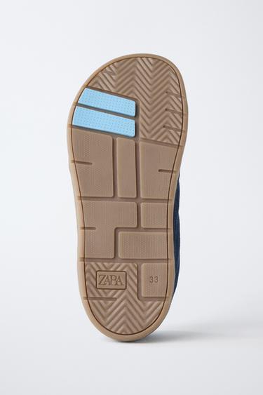 LEATHER BAREFOOT SNEAKERS - Blue by Zara - Image 7