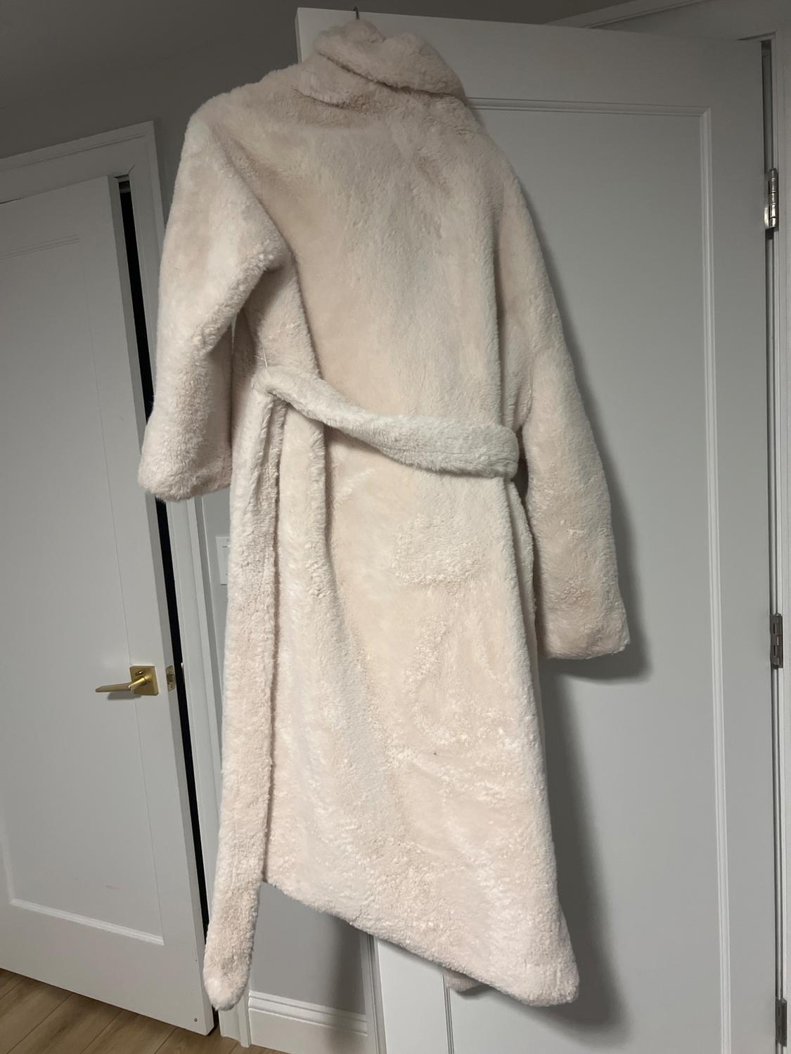 LONG FAUX FUR COAT - Image 2