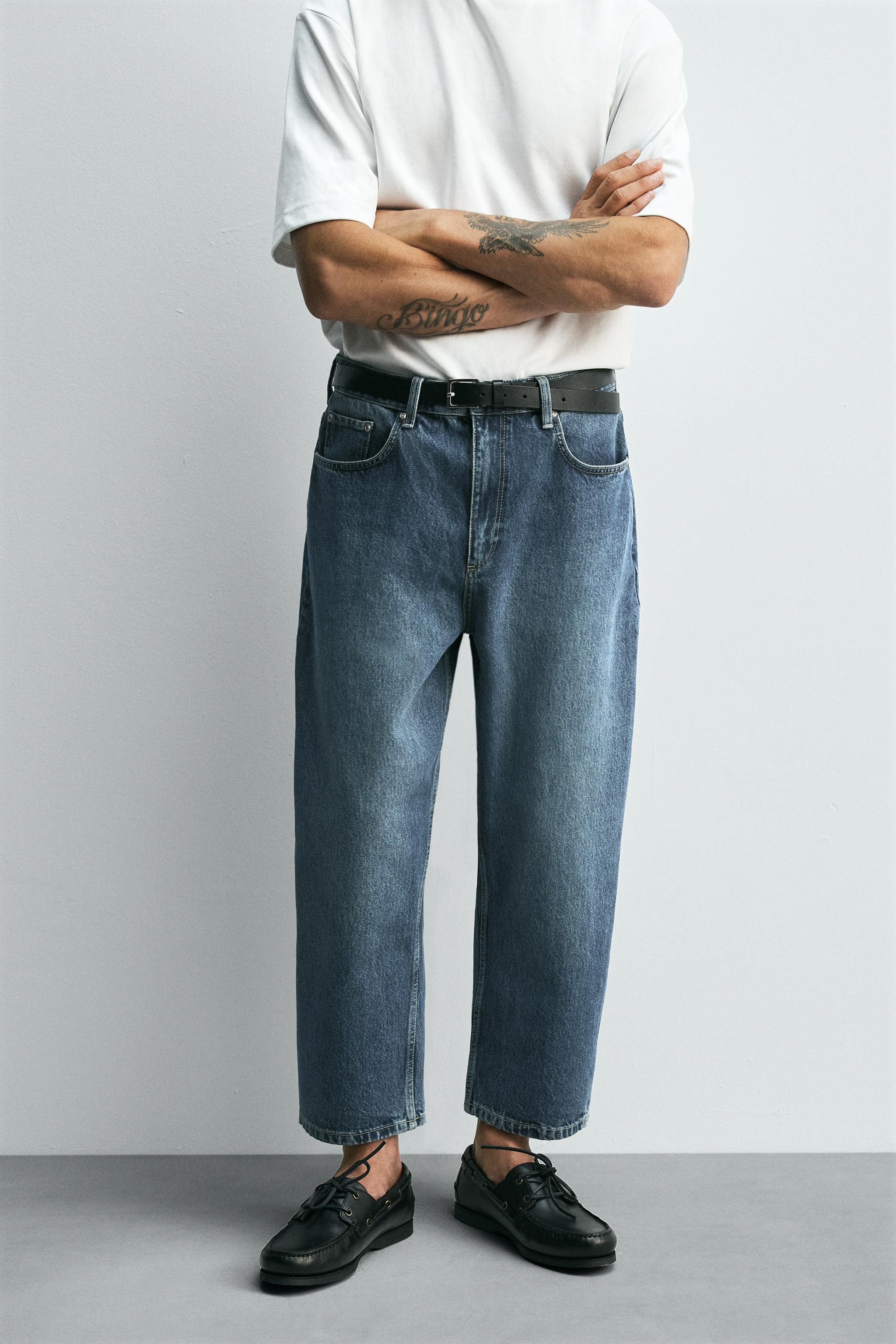 zara ワイドレッグフレアパンツ　メンズ ZARA ワイドレッグフレアパンツ フレアスラックス - メルカリ