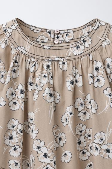 FLORAL PRINT DRESS - Beige by Zara - Image 2