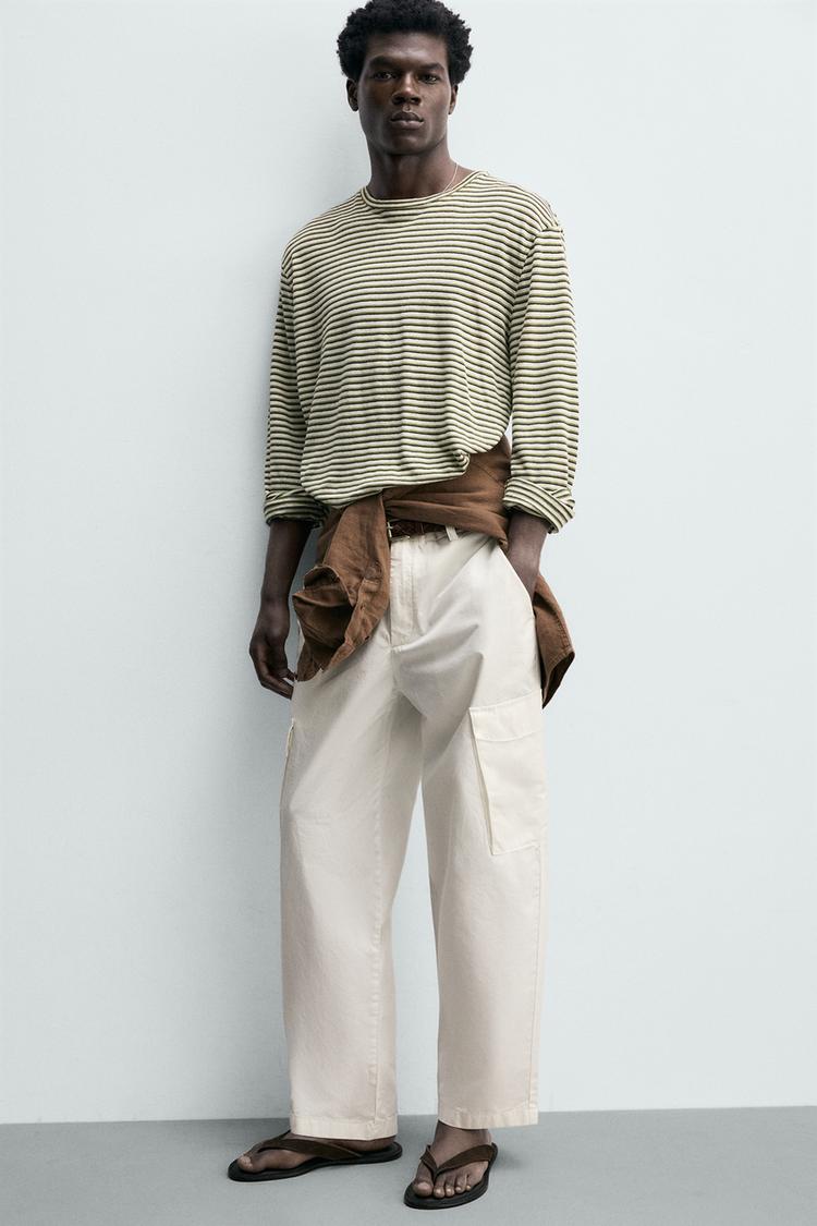 ZARA REGULAR FIT CARGO TROUSERS