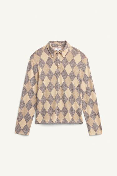 DIAMOND LIMITED EDITION POLO SHIRT - Beige by Zara