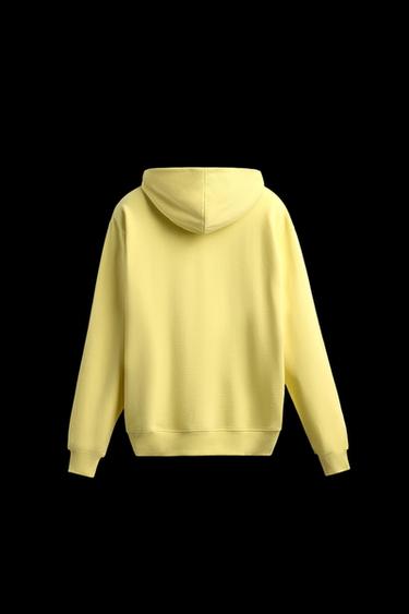 BASIC HOODIE - Yellow by Zara