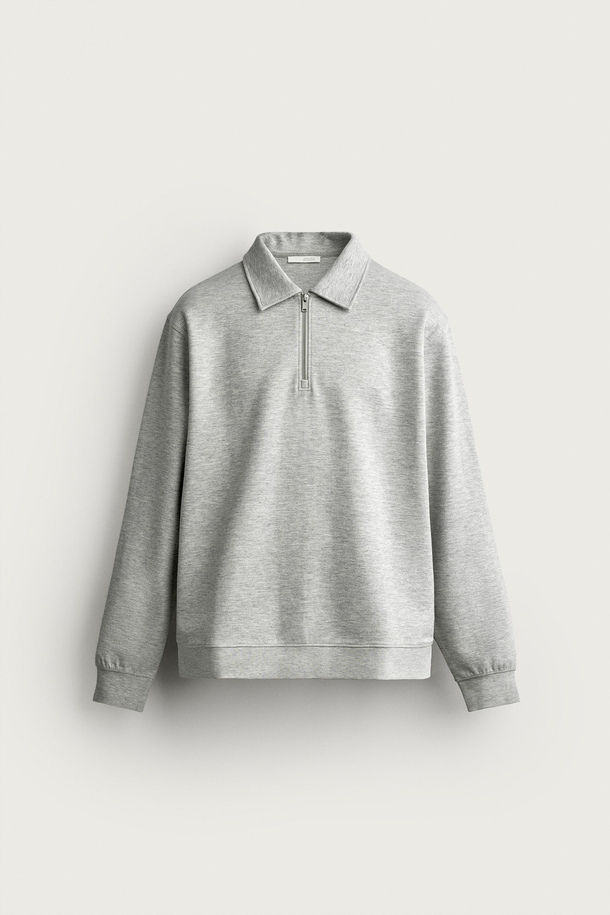 INTERLOCK ZIP POLO SWEATSHIRT
