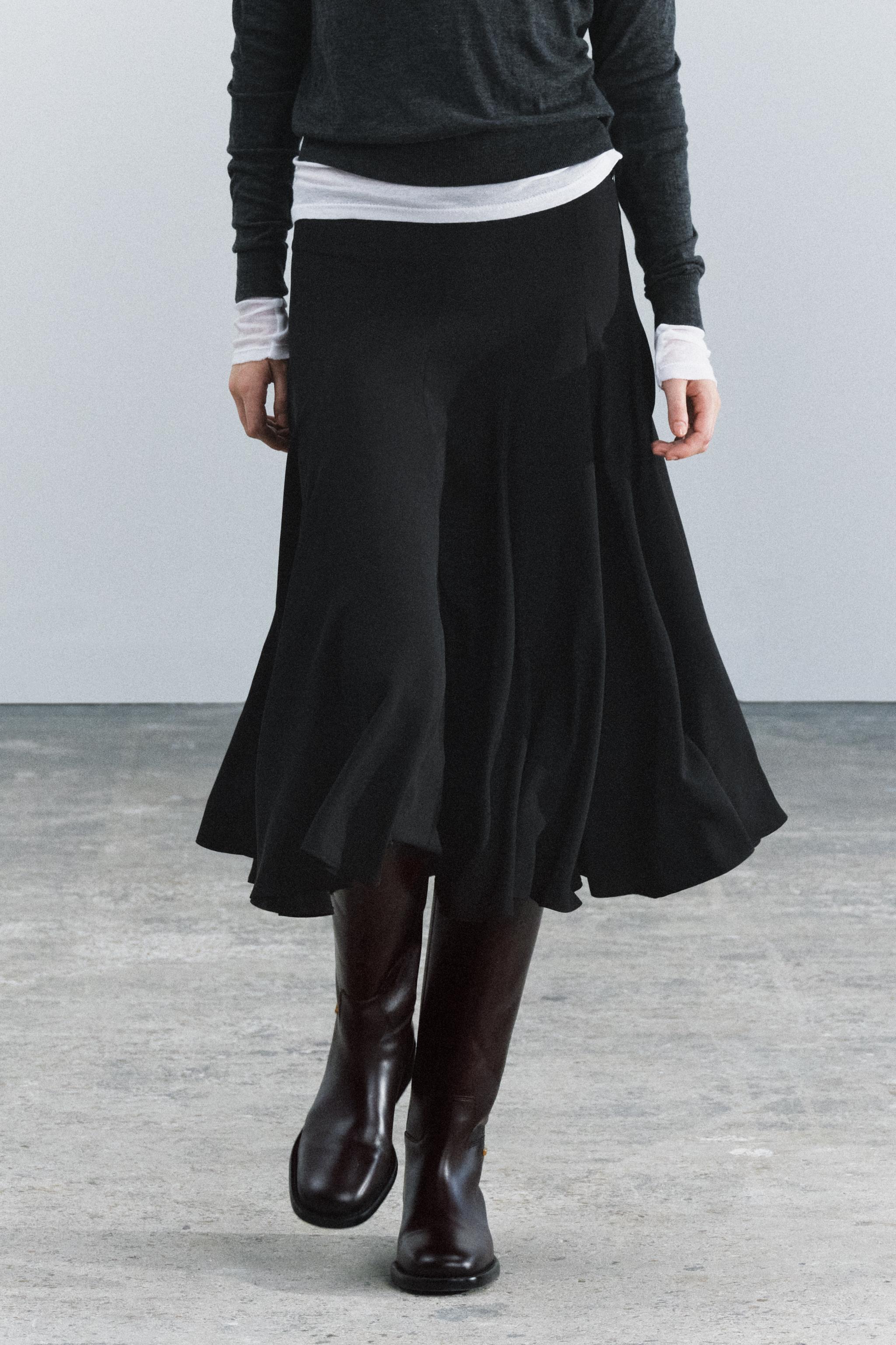 ZW COLLECTION MIDI VOLUME SKIRT