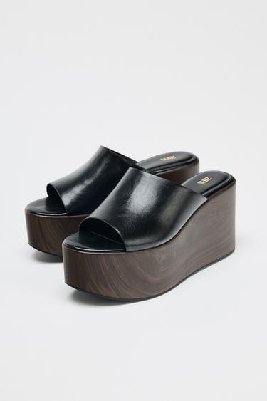 PLATFORM WEDGES - Black by Zara - Image 3