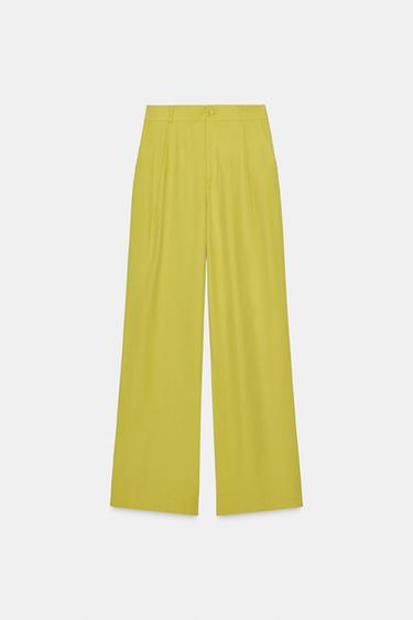 PANTALÓN FLUIDO PLIEGUES  - Lima de Zara
