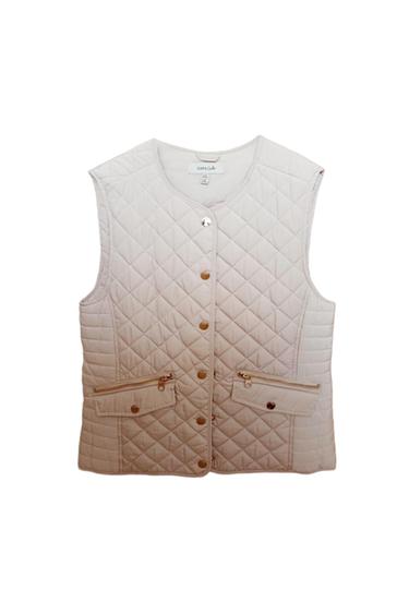 CHALECO ACOLCHADO BEIGE