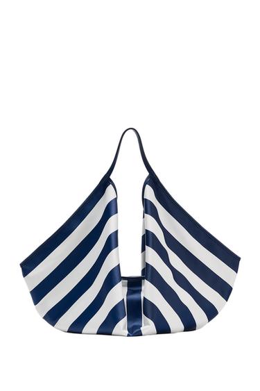 MAXI BOLSA ESTAMPADO - Azul de Zara