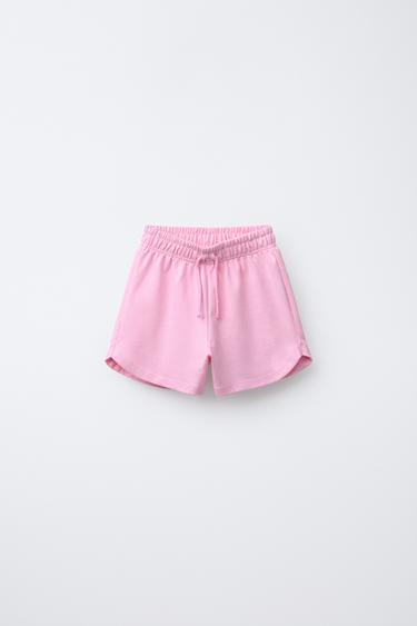 BERMUDA FELPA BÁSICA - Rosa de Zara