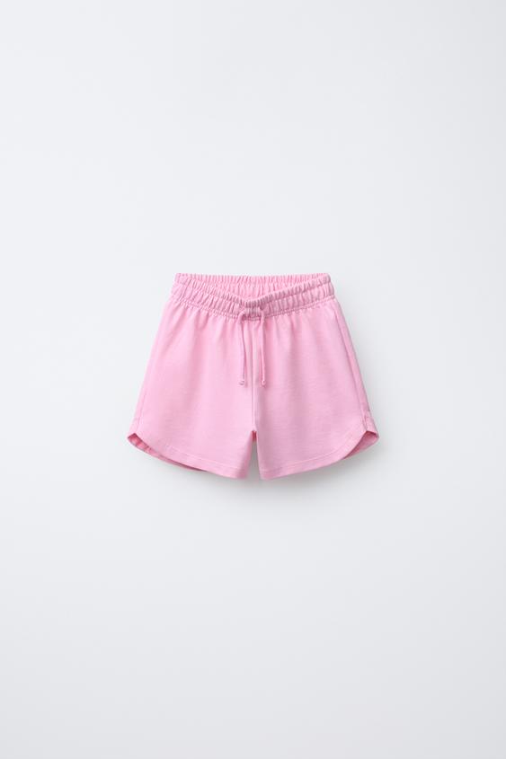 BERMUDA FELPA BÁSICA - Rosa de Zara - Imagen 0