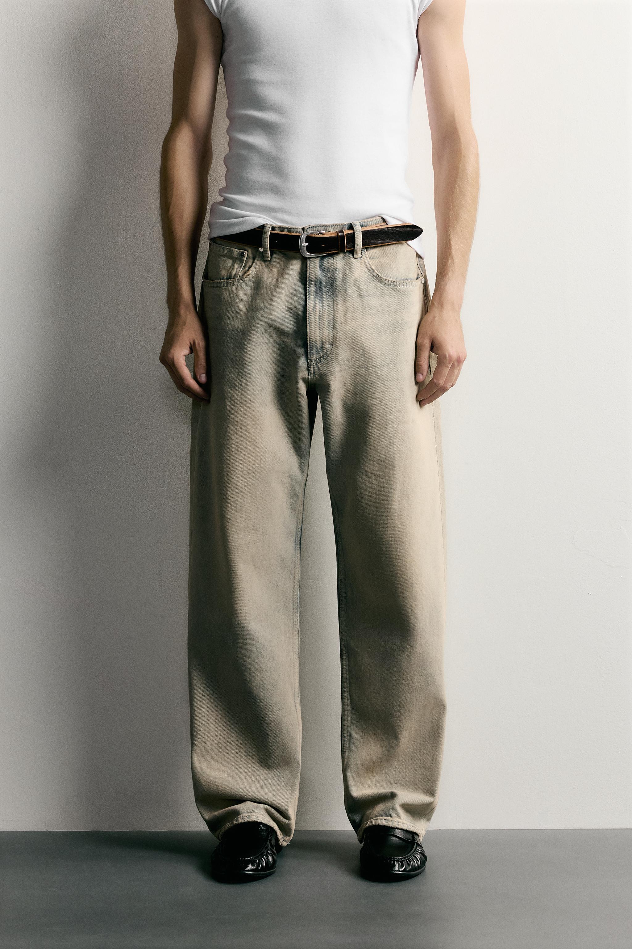 LOOSE FIT JEANS — Blue / Green