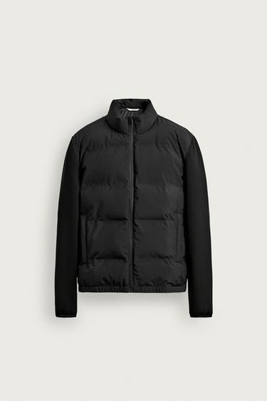 CHAMARRA COMBINADA ACOLCHADA - Negro de Zara
