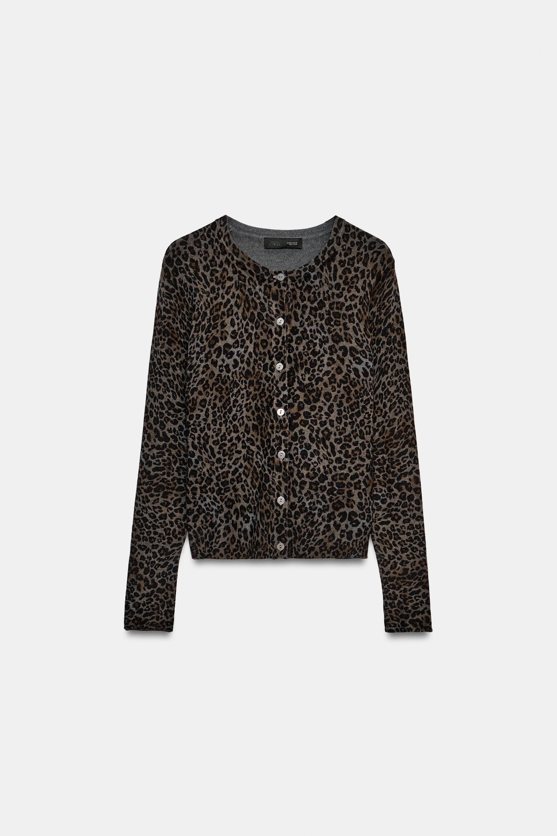 Animal Print Cardigan