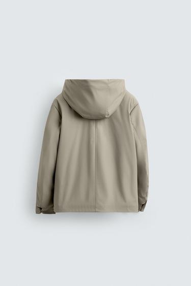 PARKA EFFET GOMME AVEC CAPUCHE - Sable de Zara - Image 6