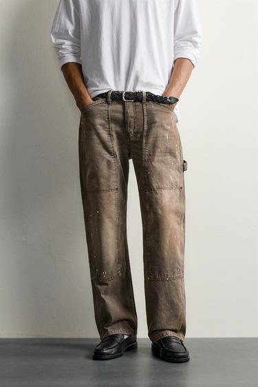 VINTAGE WASH CARPENTER TROUSERS — Grey 2