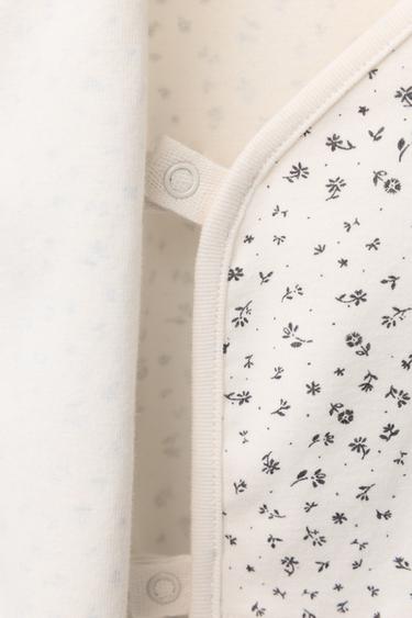 FLORAL BODYSUIT AND TROUSERS SET - Ecru by Zara - Image 3