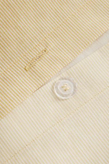 REVERSIBLE STRIPED DUVET COVER - Yellow by Zara