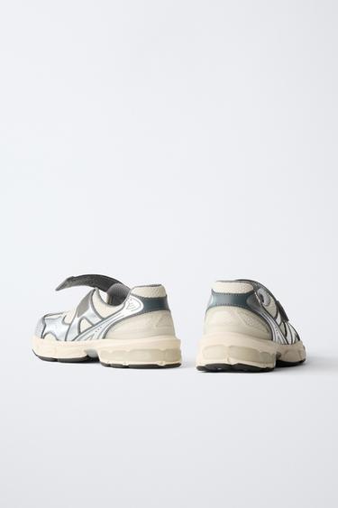 METALLIC OPEN TRAINERS - Silver by Zara - Image 5