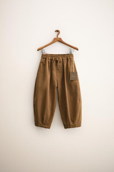 ZARA TIMELESS - SAROUEL TROUSERS WITH PLEATS - Ochre by Zara