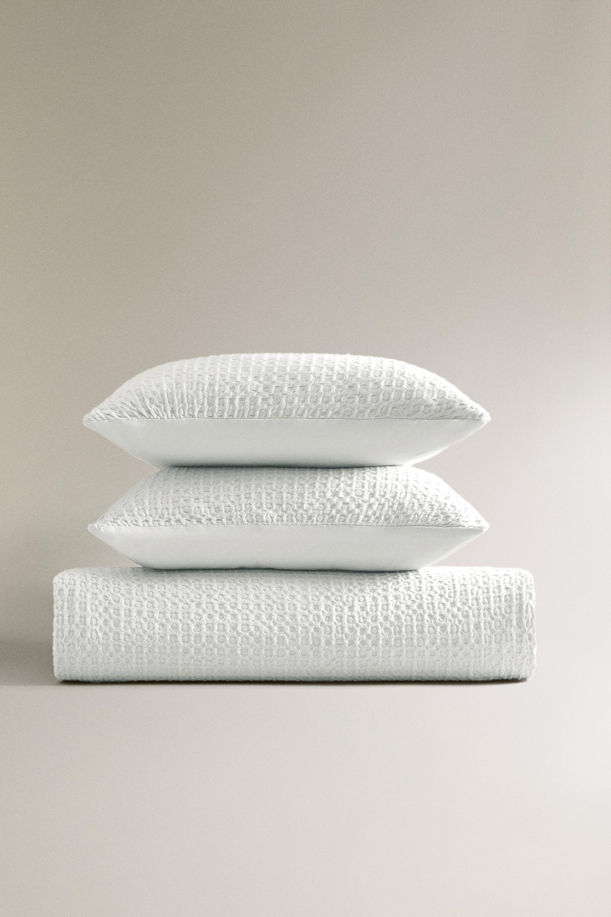 ワッフルニット 掛け布団カバー - ホワイト | ZARA Japan / 日本