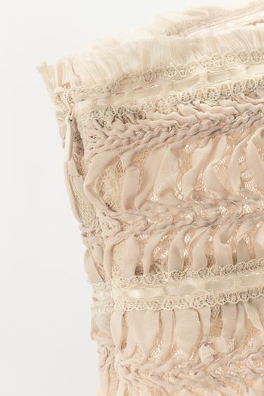 CONTRAST TEXTURED TOP - Pink by Zara - Image 7