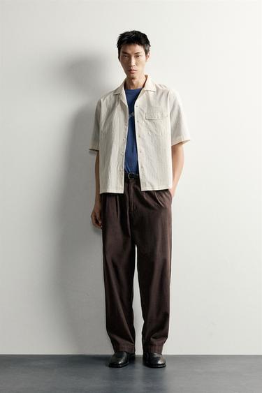 RELAXED FIT STRIPED SHIRT WITH POCKET - striped by Zara
