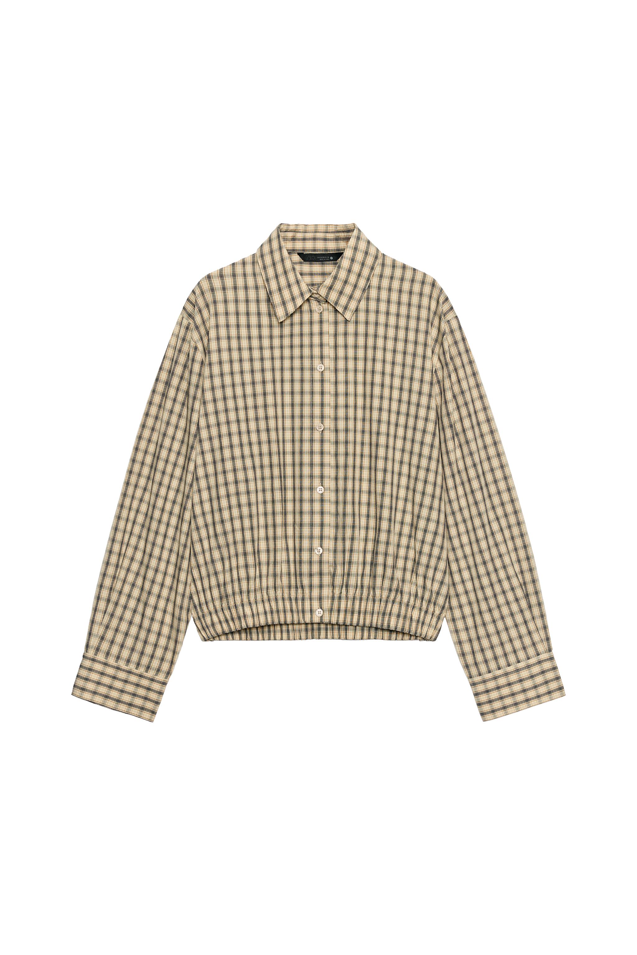 CAMISA CUADROS ABULLONADA ZW COLLECTION